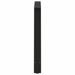 vidaXL Pieds de table à manger en forme de A  2 pièces  noir  90 x (72-73) cm  acier