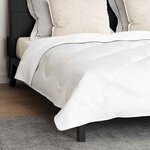 vidaXL Duvet avec oreillers Autre 3 Pièces Blanc 260 x 220 cm Microfibre