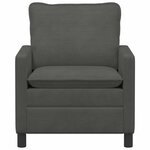 vidaXL Canapé Gris foncé 76 x 81 x 87 5 cm Tissu