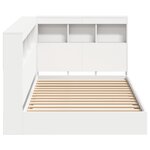 vidaXL Lit bibliothèque blanc 90x190 cm en bois aggloméré