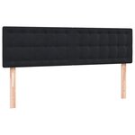 vidaXL Sommier à lattes de lit avec matelas noir 160x220 cm velours
