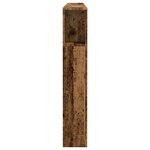 vidaXL Armoire de tête de lit vieux bois 200x18 5x102 5 cm