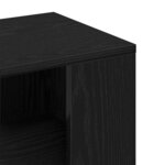 vidaXL Table d'appoint Chêne noir 36 x 30 x 56 cm Bois d'ingénierie