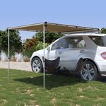 Vidaxl auvent de camping-car et caravane 2x2 5x2 15 m beige