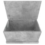 vidaXL Boîte de rangement gris béton 70x40x38 cm bois d'ingénierie