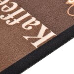 vidaXL Tapis de sol de cuisine lavable Marron café 45x150 cm