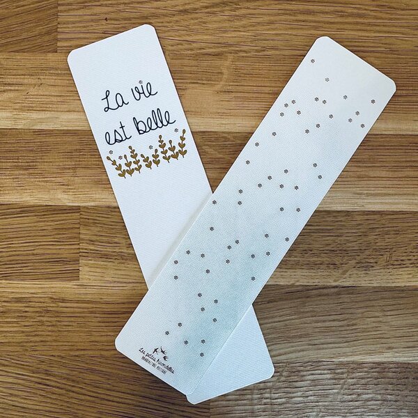 Marque-pages - La vie est belle