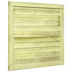 vidaXL Portail de jardin Bois de pin imprégné 100x100 cm