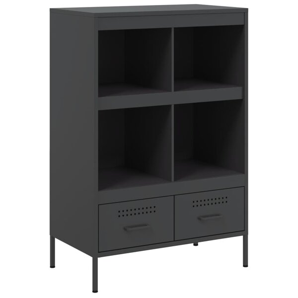 vidaXL Buffet haut noir 68x39x101 5 cm acier