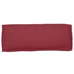 vidaXL Coussin de Palette Bordeaux 120x40x12 cm en Tissu Oxford
