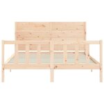 vidaXL Cadre de lit sans matelas 160x200 cm bois massif de pin