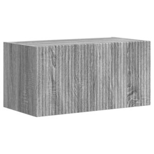 vidaXL Meuble TV mural Gris Sonoma 60 x 31 x 29.5 cm Bois d'ingénierie