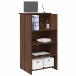 vidaXL Bureau de réception chêne brun 55x50x103 5 cm bois d'ingénierie