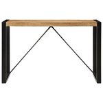 vidaXL Table à manger 120x55x76 cm bois de manguier massif brut