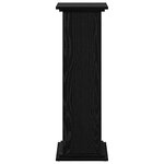 vidaXL Support d'affichage avec stockage Chêne noir 31 x 30 x 90 cm