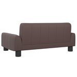 vidaXL Canapé pour enfants marron 70x45x30 cm similicuir