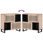 vidaXL Buffet 80x34x75 cm Bois massif de manguier