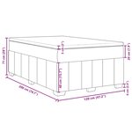 vidaXL Sommier à lattes de lit avec matelas Bleu 120x200 cm Tissu