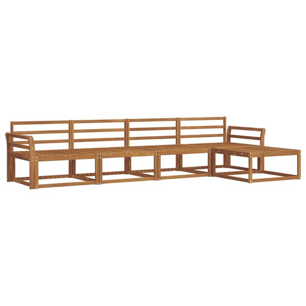 vidaXL Ensemble de canapés d'extérieur 5 pc Naturel