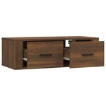 vidaXL Armoire TV suspendue Chêne marron 80x36x25 cm Bois d'ingénierie