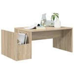 vidaXL Table basse Chêne Sonoma 90 x 45 x 35 cm Bois d'ingénierie