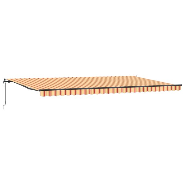 vidaXL Auvent Rétractable Jaune et Orange 600 × 350 cm