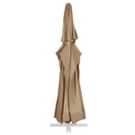 vidaXL Tissu de remplacement pour parasol d'extérieur Taupe 610 cm