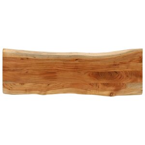vidaXL Dessus de table 110x40x3 8 cm rectangulaire bois massif acacia