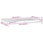 vidaXL Cadre de lit sans matelas 100x200 cm bois massif de pin