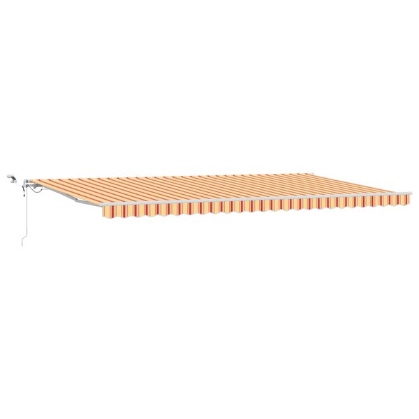 vidaXL Auvent rétractable automatique avec LED jaune et orange 600x350 cm