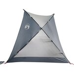 vidaXL Tente de plage gris 274x178x170/148 cm 185T polyester