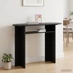 vidaXL Table console Chêne noir 100 x 39 5 x 75 cm Bois d'ingénierie