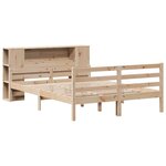 vidaXL Lit bibliothèque sans matelas 150x200 cm bois massif de pin