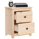 vidaXL Tables de chevet 2 Pièces 50x35x61 5 cm Bois de pin massif