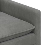 vidaXL Canapé Gris foncé 156 x 81 x 87 5 cm Velours