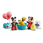 Lego 10941 duplo disney le train d'anniversaire de mickey et minnie jouet pour enfant de 2 ans et plus avec train et figurines