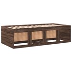 vidaXL Lit de jour et tiroirs chêne marron 100x200cm bois d'ingénierie