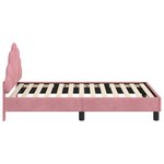 vidaXL Cadre de lit pour enfants avec tête de lit Rose 80 x 160 cm