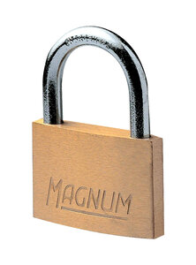 CAD50 Cadenas Magnum en Laiton Massif et à Clé  Doré  6 6 x 5 x 1 1 cm