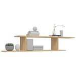 vidaXL Étagère TV murale Chêne Sonoma 125x18x23 cm Bois d’ingénierie