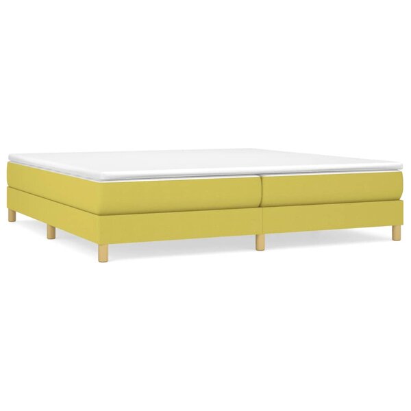 vidaXL Cadre de lit sans matelas vert 200x200 cm tissu