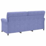 vidaXL Canapé 100  polyester  cadre en métal  MDF  Contreplaqué
