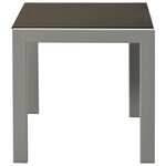 vidaXL Chaises longues lot de 2 avec table acier et textilène noir