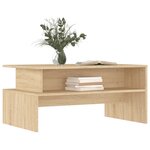 vidaXL Table basse chêne sonoma 90x55x42 5 cm bois d'ingénierie