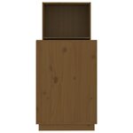 Bureau table poste de travail meuble d'ordinateur informatique étude miel 110 x 53 x 117 cm bois massif de pin brun 02_0023872