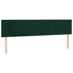 vidaXL Sommier à lattes de lit et matelas Vert foncé 180x200cm Velours
