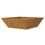vidaXL Bacs à plantes de jardin   5 Pièces  50x50x15 cm en acier corten.