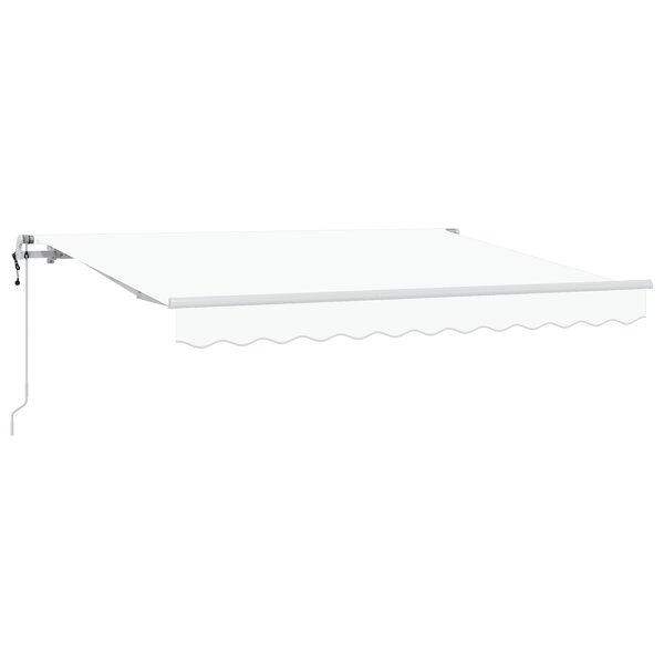 vidaXL Auvent Rétractable Blanc 250x200 cm 250 x 200 cm 2 5 x 2 m