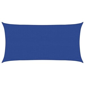 vidaXL Voile d'ombrage 160 g/m² rectangulaire bleu 3x6 m PEHD