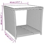 vidaXL Ensemble à manger de jardin et coussins 3 Pièces Beige poly rotin